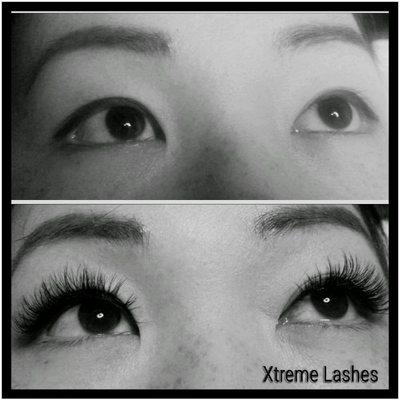 Xtreme Lashes before and after