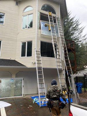 Window replacement with Vinyl siding