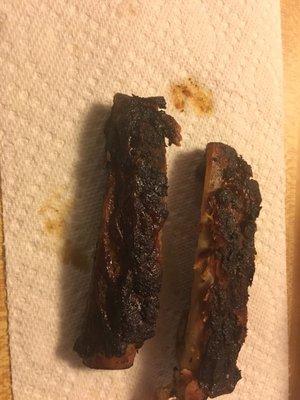 Dried out Ribs from Cajun Shotgun House in Greenville, Ms.