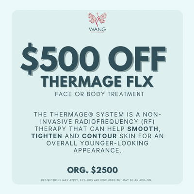 $500 OFF Thermage FLX for Face & Body Treatment (org. $2500)