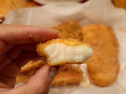 Inside the Ocean Perch fried fish