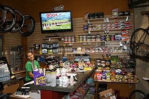 Elite Cycling Store Interior