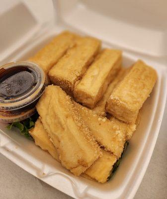 fried crispy tofu