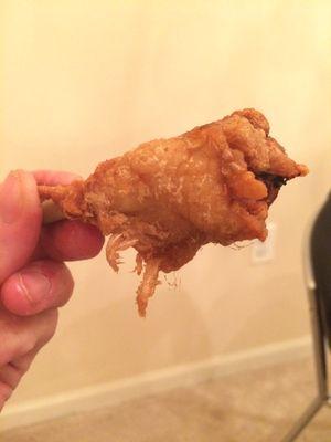 I love deep fried chicken feathers on my wings. Said no one ever.