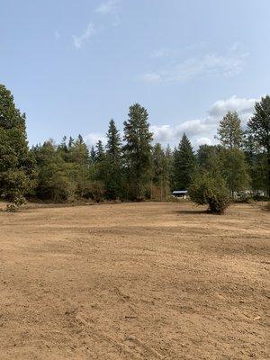 1 acre wooded property that was cleared for a field