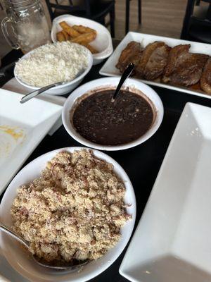 Picanha, rice, black beans, yucca