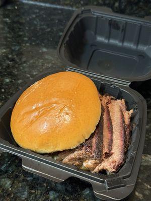 Brisket sandwich