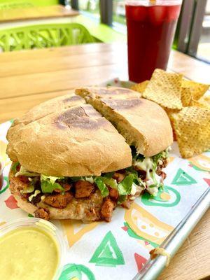 CHICKEN AL PASTOR TORTA