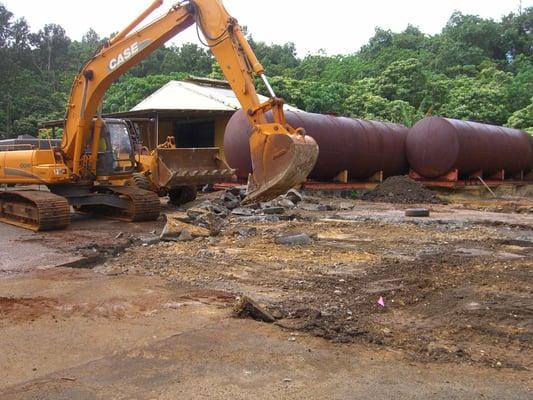 Site preparation for contaminated soil management