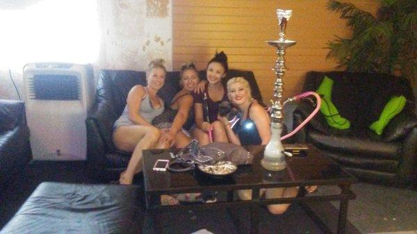 Hookah girls after a romp in the creek on a hot summer day!