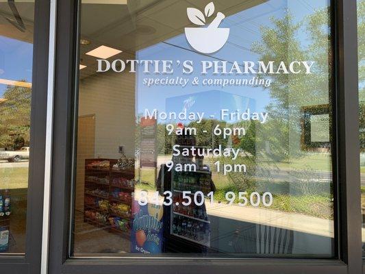 Dottie's Pharmacy Specialty & Compounding store hours.