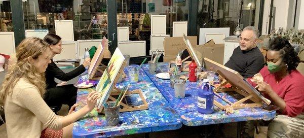 Creatively Wild Art Studio Evening Art Courses and Paint and Sip for Adults