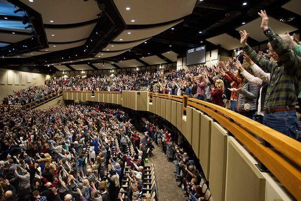 Dedicating the New Auditorium (pic from their FB page) I was here!