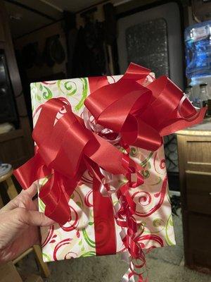 Wrapped Christmas present