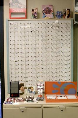 We offer eye exams for children as well as a large selection of eyeglasses specifically for your child's needs