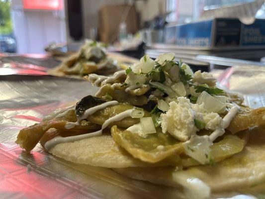 Chilaquiles tacos. DF.