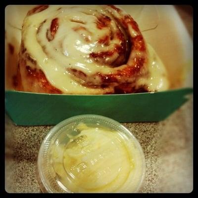 Cinnabon with extra icing