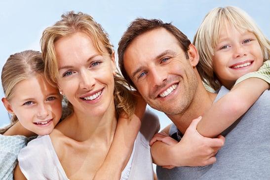 Smiling Family at Bernard Fialkoff DDS