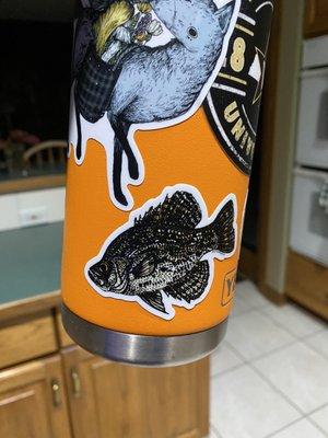 Another sticker fave -- I never leave without one of their fish or outdoor stickers for a water bottle