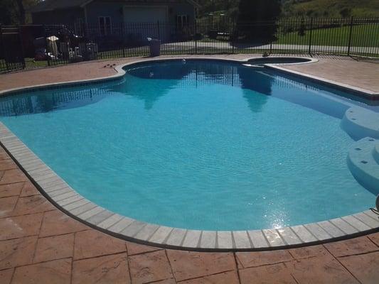 30 year old pool. Looks like we dug a hole and built a new one .