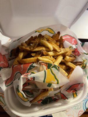 Side of fries, takeaway