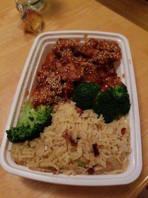 Sesame chicken combo