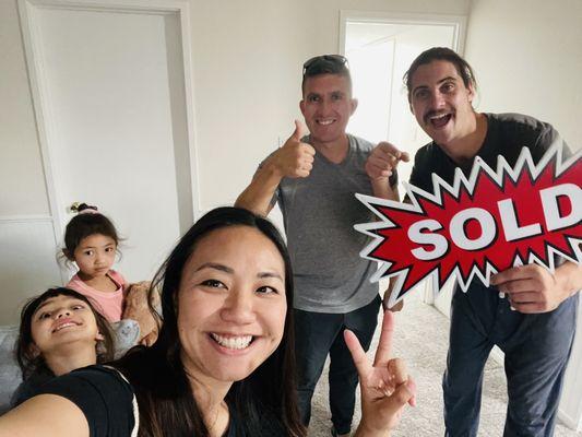 Happy to see our client buying his first home!