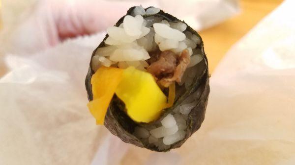 Bulgogi kimbap roll