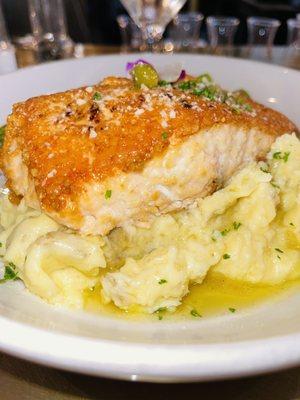 Parmesan encrusted salmon