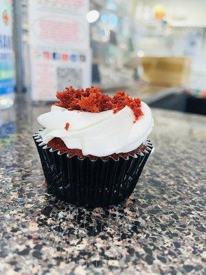 Red velvet gourmet cupcake