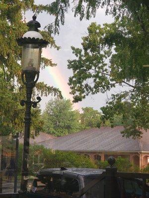 View from our seat of the rainbow after the storm!