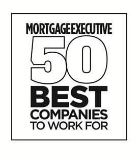 Ranked in the 50 Best Mortgage Companies to work for!