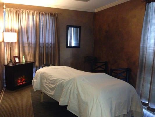 Massage therapy room