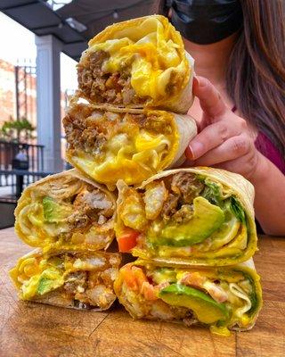 Breakfast Burritos. To Go, Delivery or eat in-restaurant. Breakfast and brunch.