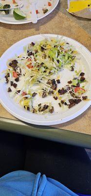 Here is the Carne Asada Salad for 13.50