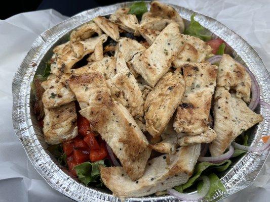 Garden Salad with grilled chicken