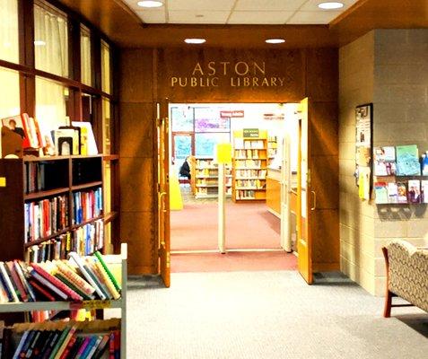 Aston Public Library -- entrance