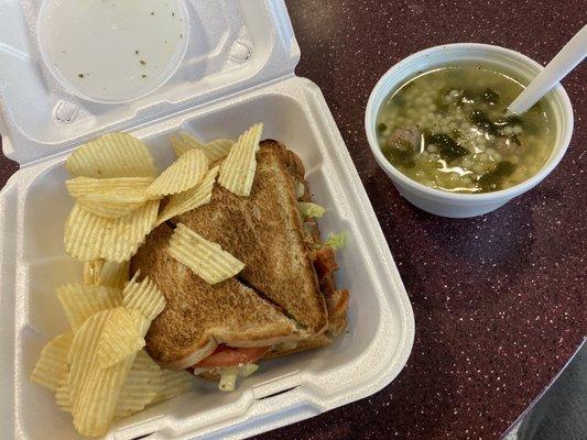 Sandwich & Soup from Snack Bar ...