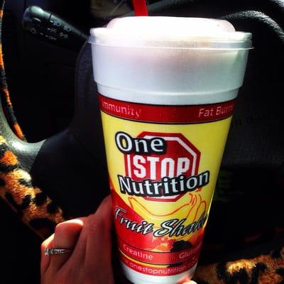 Strawberry banana meal replacement shake