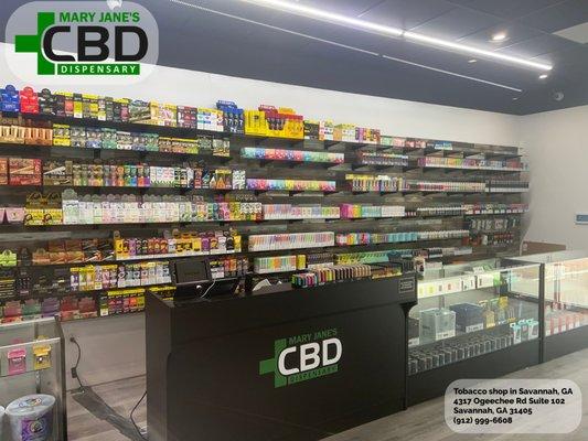 Mary Jane's CBD Dispensary's is the top smoke shop on Ogeechee Road in
Savannah! #CBD #Store #Vape #Shops #tobacco #store