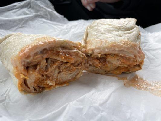 Buffalo Chicken in a wrap