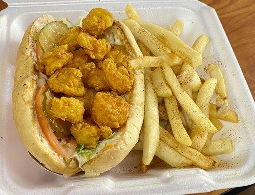 Shrimp po'boy