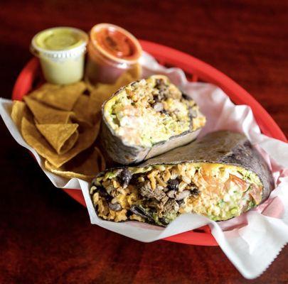 Grilled Skirt Steak Burrito