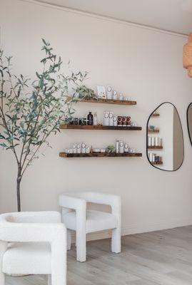 inside Skyn Alchemy facial studio