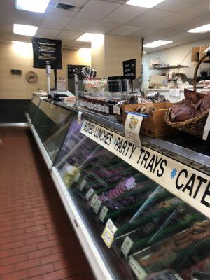 Deli area, fresh cold cuts & sausages