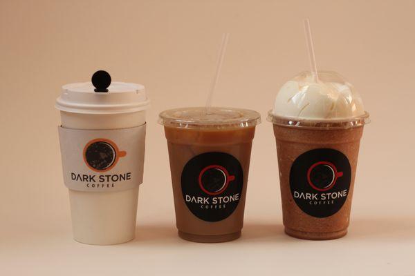 Hot, Iced and Frozen Latte Options.