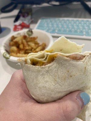 Hair in burrito