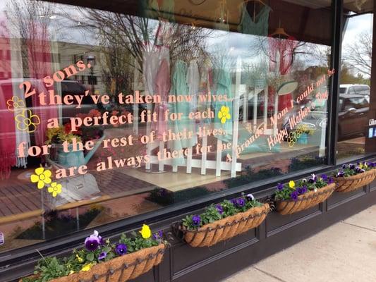 Our Mother's Day windows from 2014.