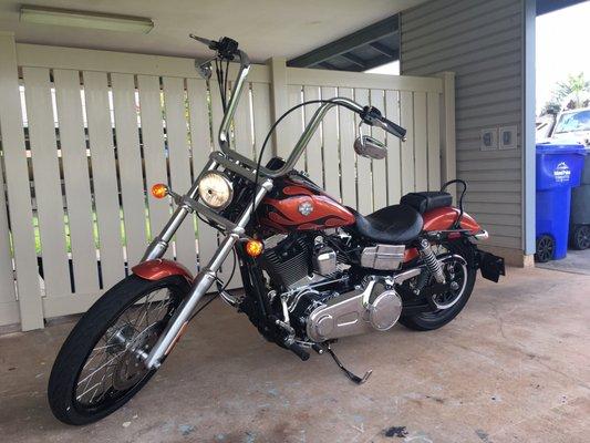 Ivan installed custom bars and turn signal relocation kit on my 2011 FXDWG and did an awesome job!