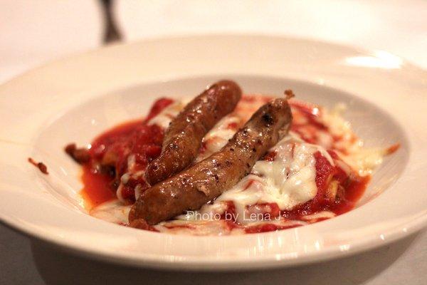 Lasagna Originale plus Grilled Sausage ($22.98)